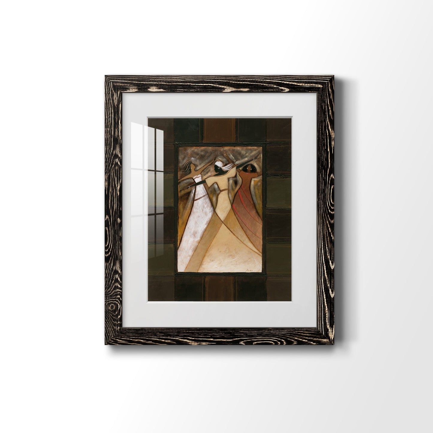 Divine Grace I - Barnwood Framed Art Print