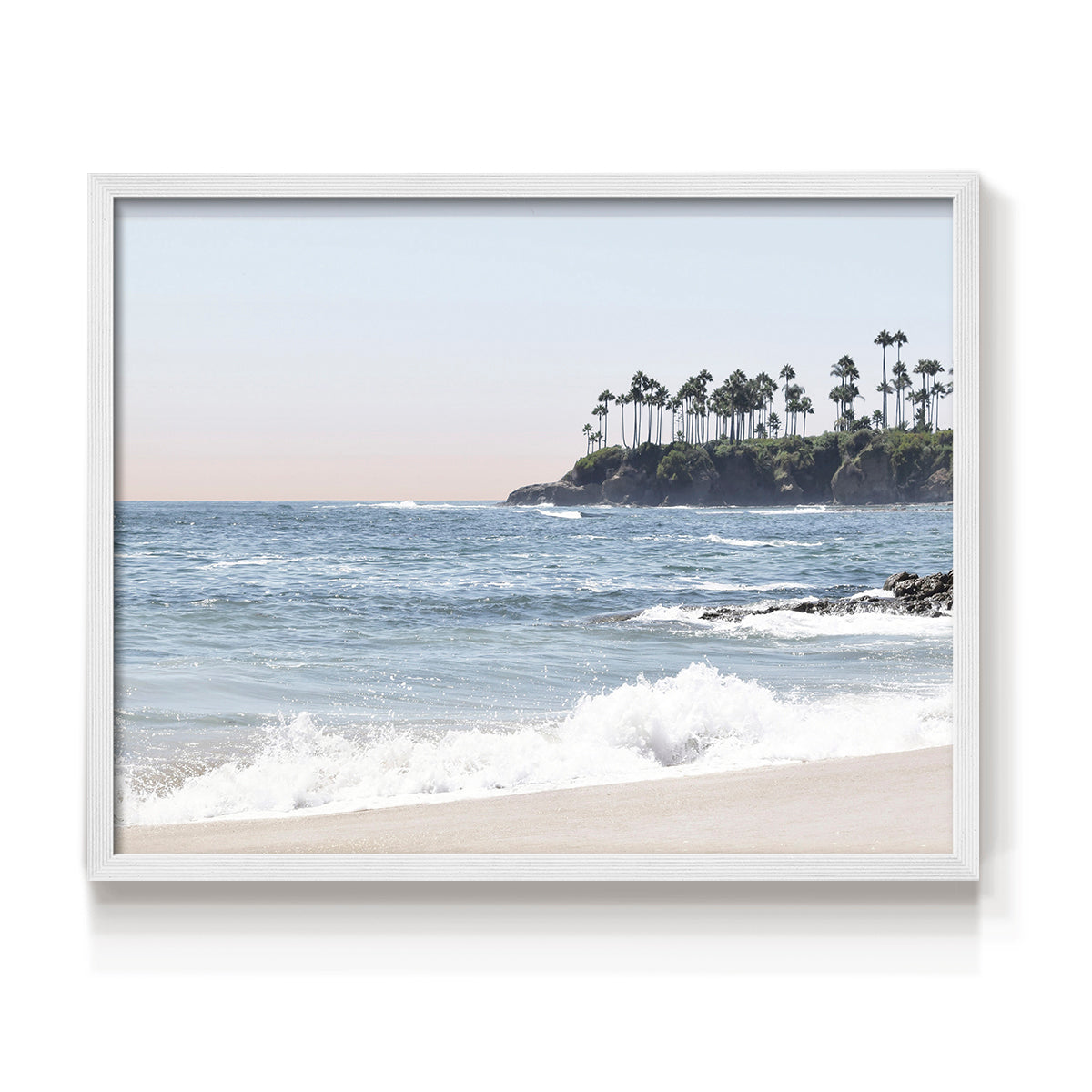 Distant Palms - Restickable Framed Art Print