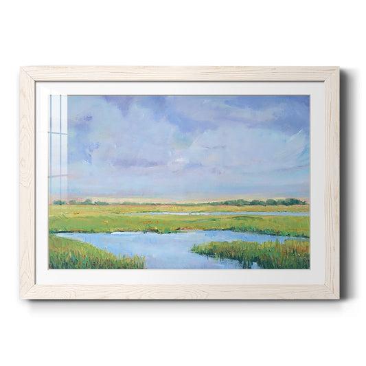 Summer Marsh I - Barnwood Framed Art Print