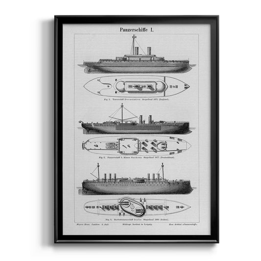 Industrial Ship - Modern Framed Canvas Print