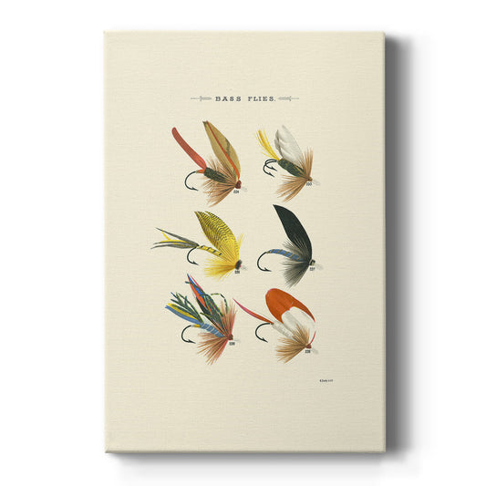 Bass Flies I - Canvas Art Print