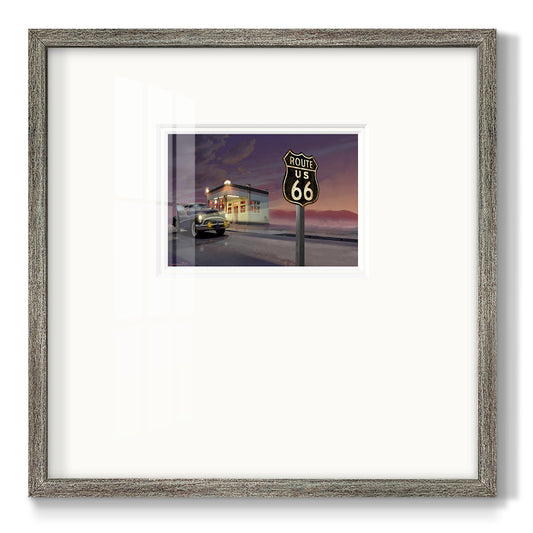 Route 66 - Double Matboard Framed Print