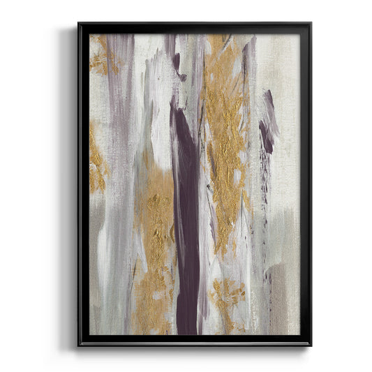 Tumultuous Amethyst II - Modern Framed Canvas Print