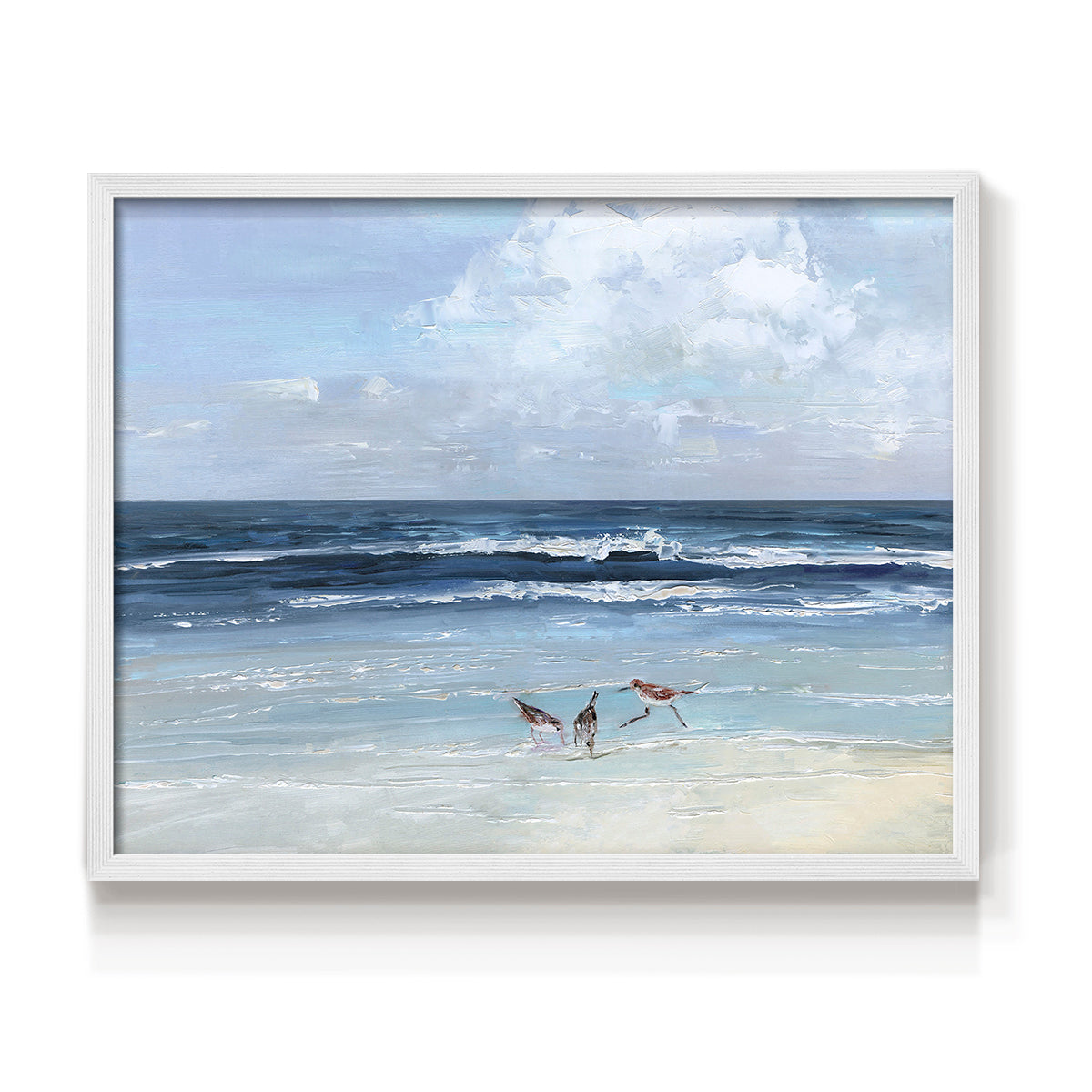 Beach Trio - Restickable Framed Art Print