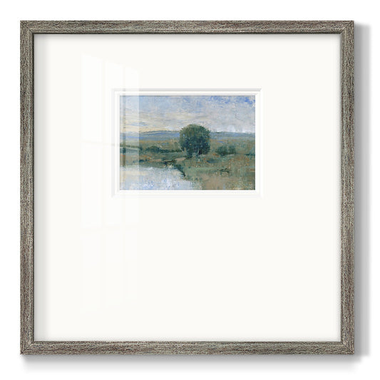 Riverbank Impression II - Double Matboard Framed Print
