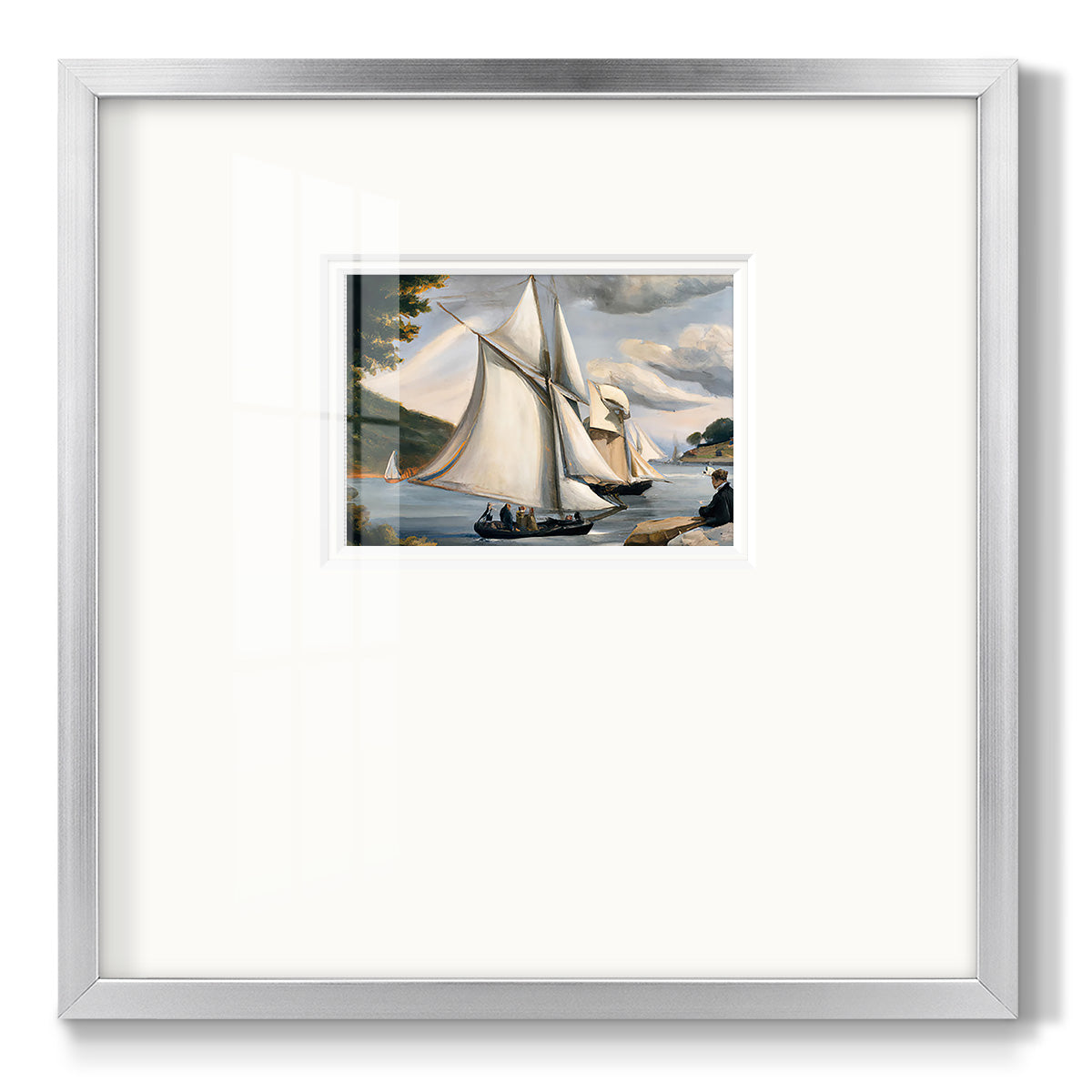 SaRiver Sail - Double Matboard Framed Print