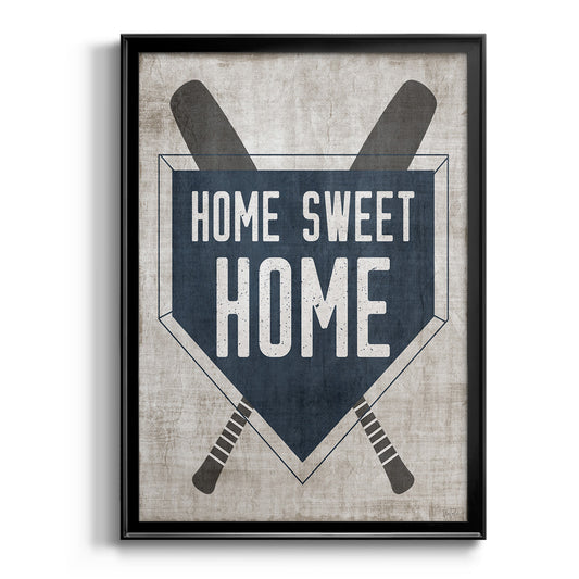 Home Sweet Home Base - Modern Framed Canvas Print