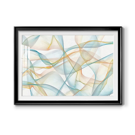 Curves and Waves VI - Modern Framed Art Print