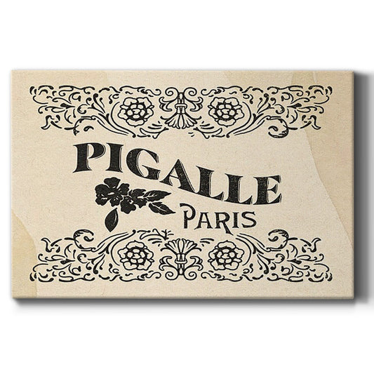 Antique French Label III - Canvas Art Print