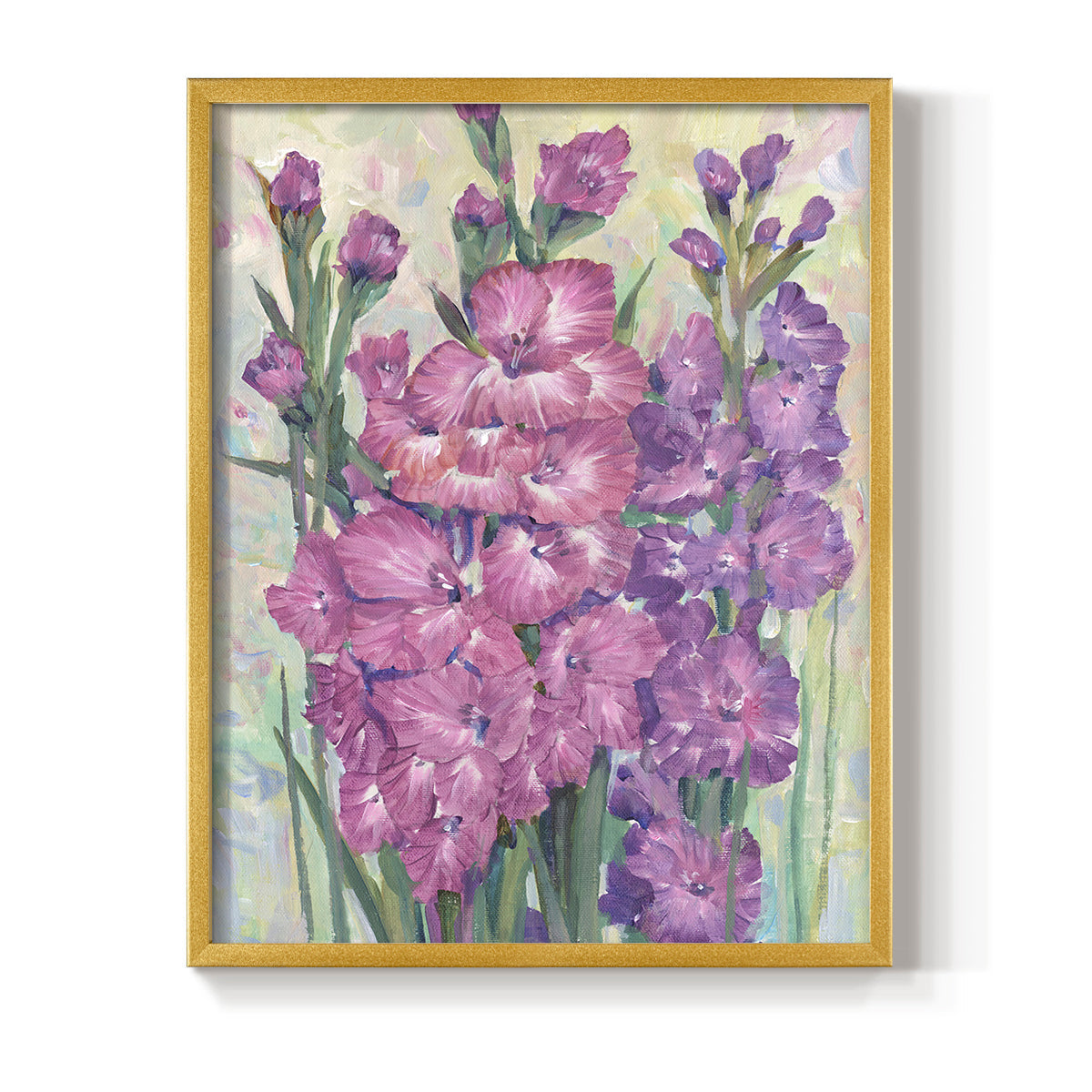 Gladiolas Blooming I - Restickable Framed Art Print