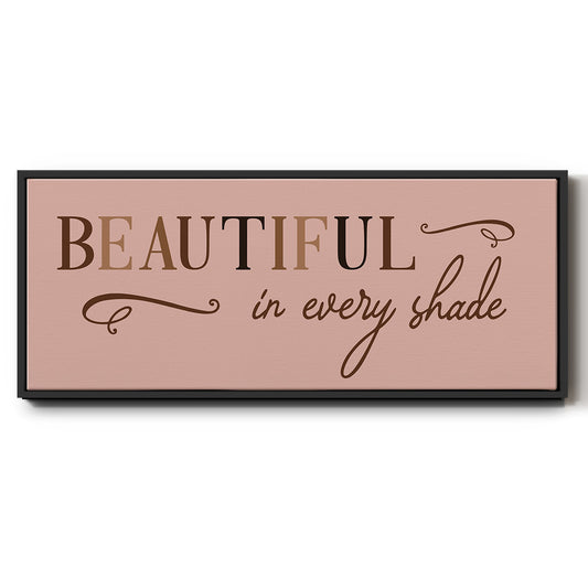 Every Shade - Floater Framed Canvas Print