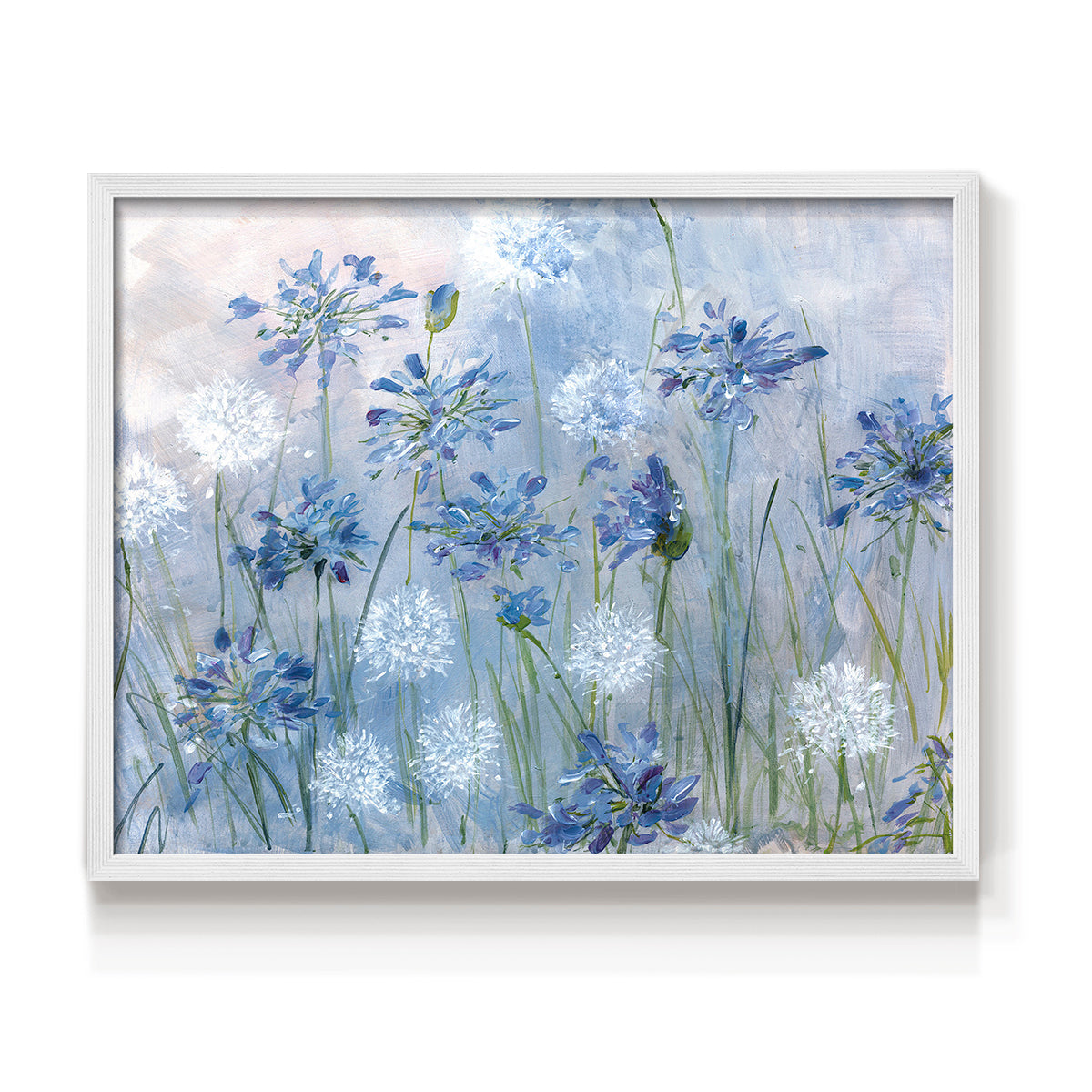 Dandelion and Agapanthus - Restickable Framed Art Print