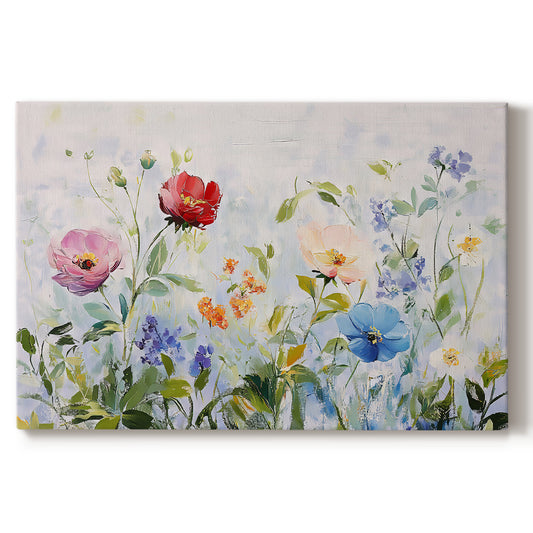 flowers,garden,spring,colorful,vibrant,petals,nature,greenery,blooms,peaceful,landscape,sunlight,floral,outdoor,botanical,artistry,design,plants,beauty,scenery,decor,springtime,freshness,color,illustration,blossoms,serene,natural,unique,cheerful,environment,seasonal,bright,vivid,park,tranquility,aesthetic,vibrant colors,organic,wildflowers