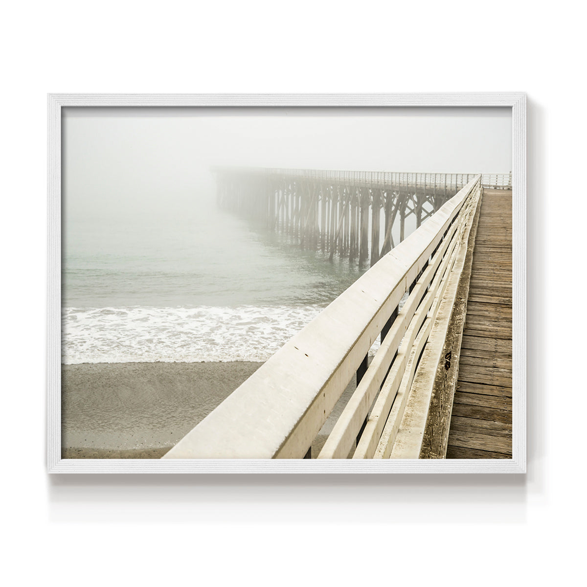 San Simeon Wharf - Restickable Framed Art Print