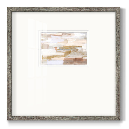 Gold Quartz II - Double Matboard Framed Print