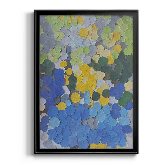 Lake Como Garden - Modern Framed Canvas Print