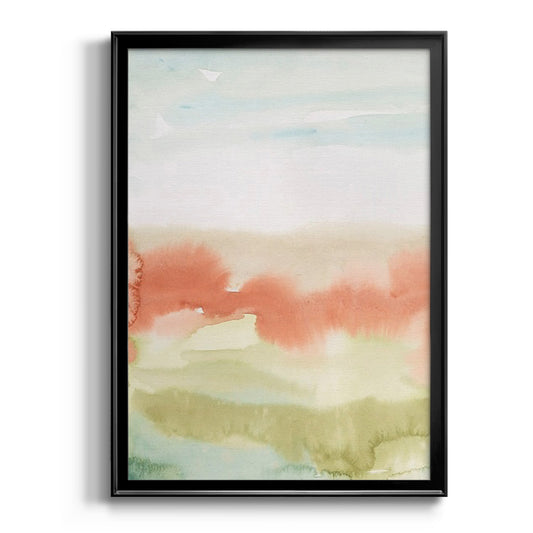 Blushing Sunrise I - Modern Framed Canvas Print