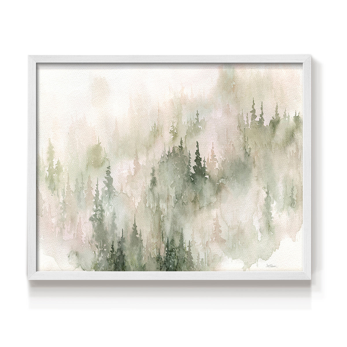 Misty Mountain Sides - Restickable Framed Art Print