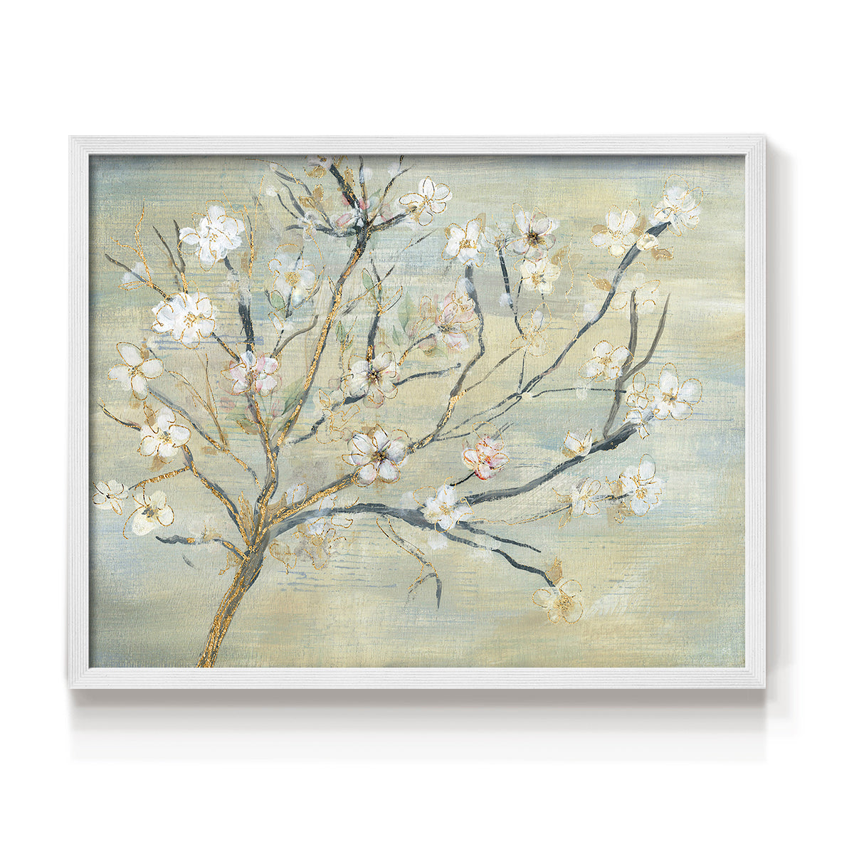 Blossoms & Spring Rain - Restickable Framed Art Print