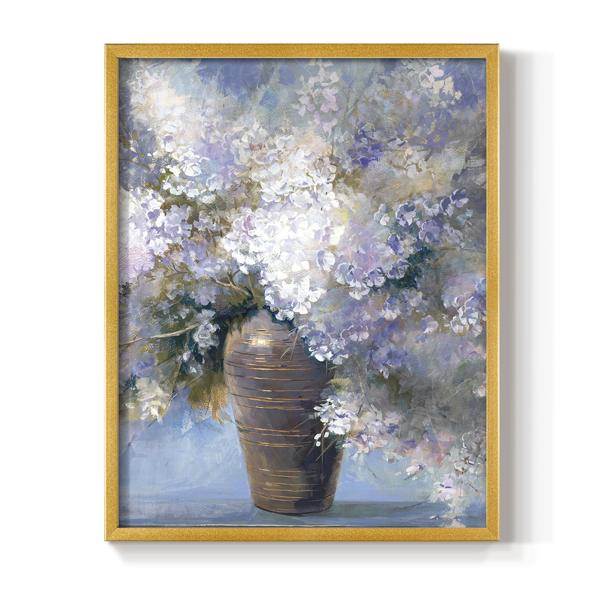 Lavender Explosion Revisited - Restickable Framed Art Print
