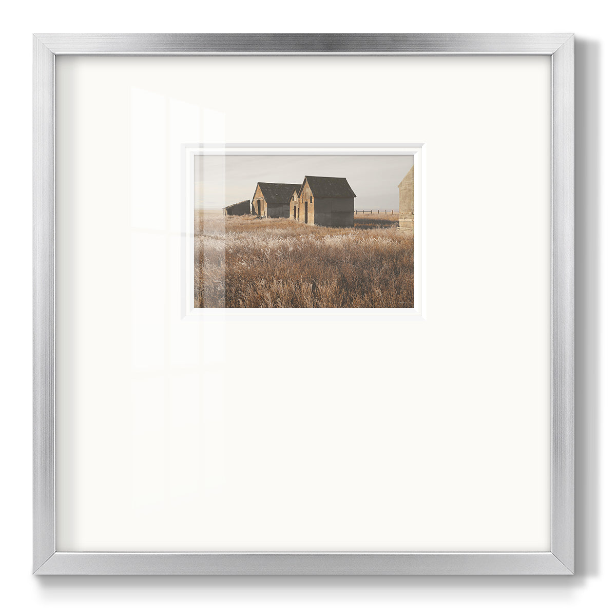 The Old Farm - Double Matboard Framed Print