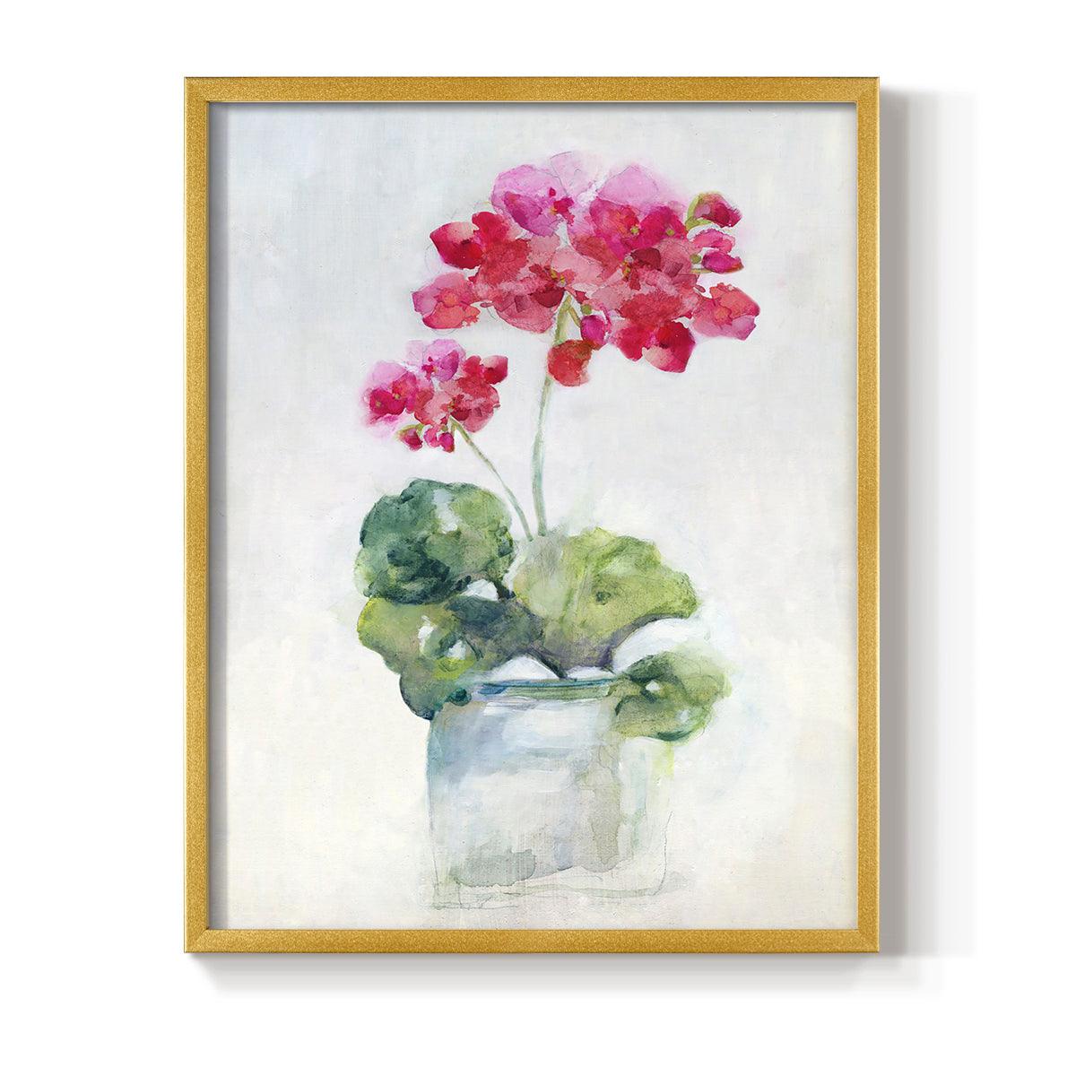 Soft Geranium II - Restickable Framed Art Print