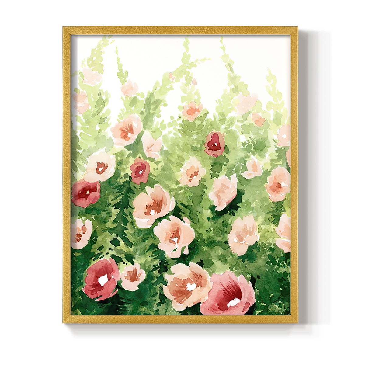 Sunlit Flora I - Restickable Framed Art Print
