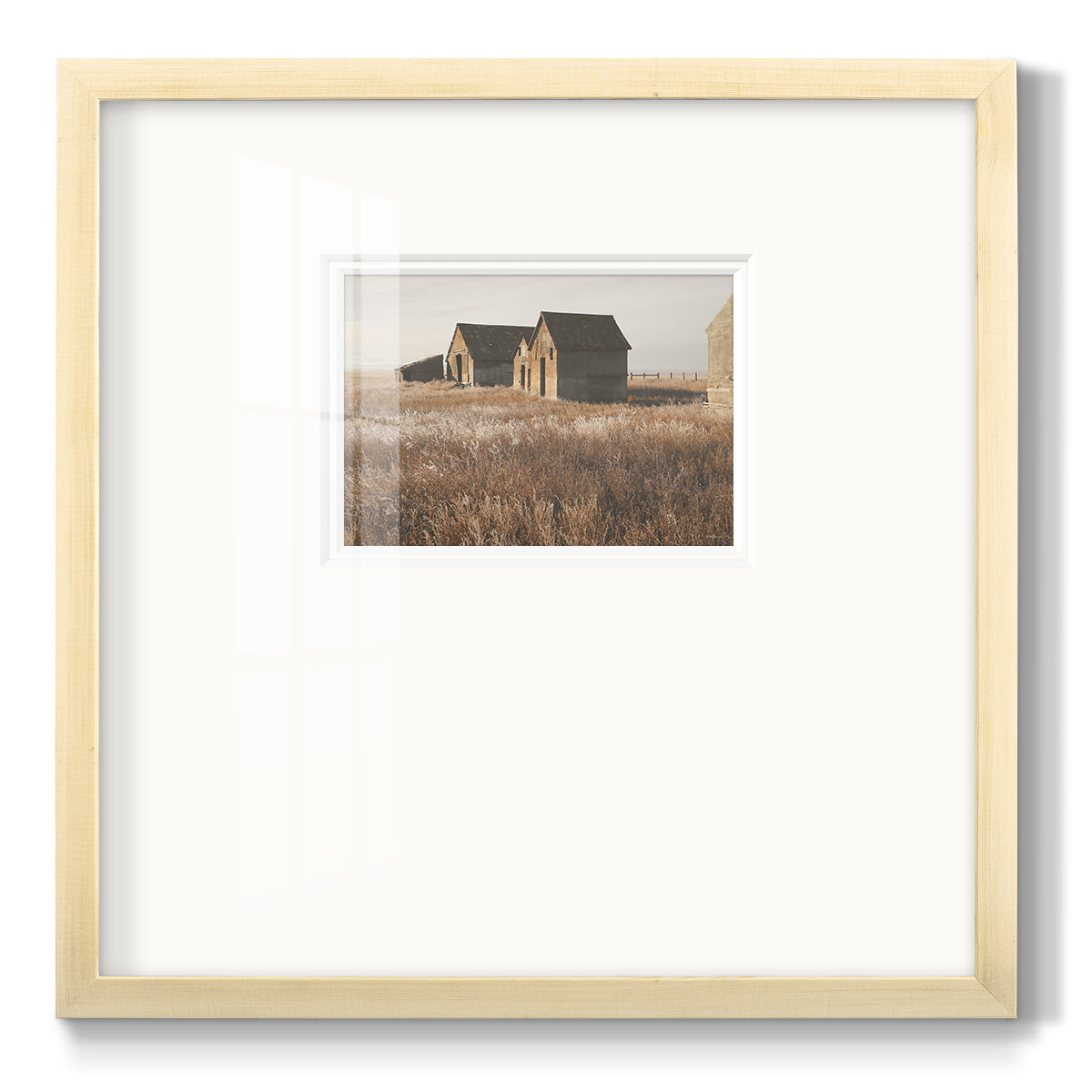 The Old Farm - Double Matboard Framed Print