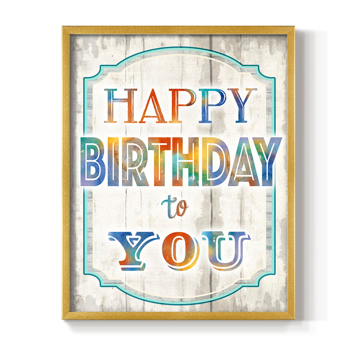 Happy Birthday to You - Restickable Framed Art Print