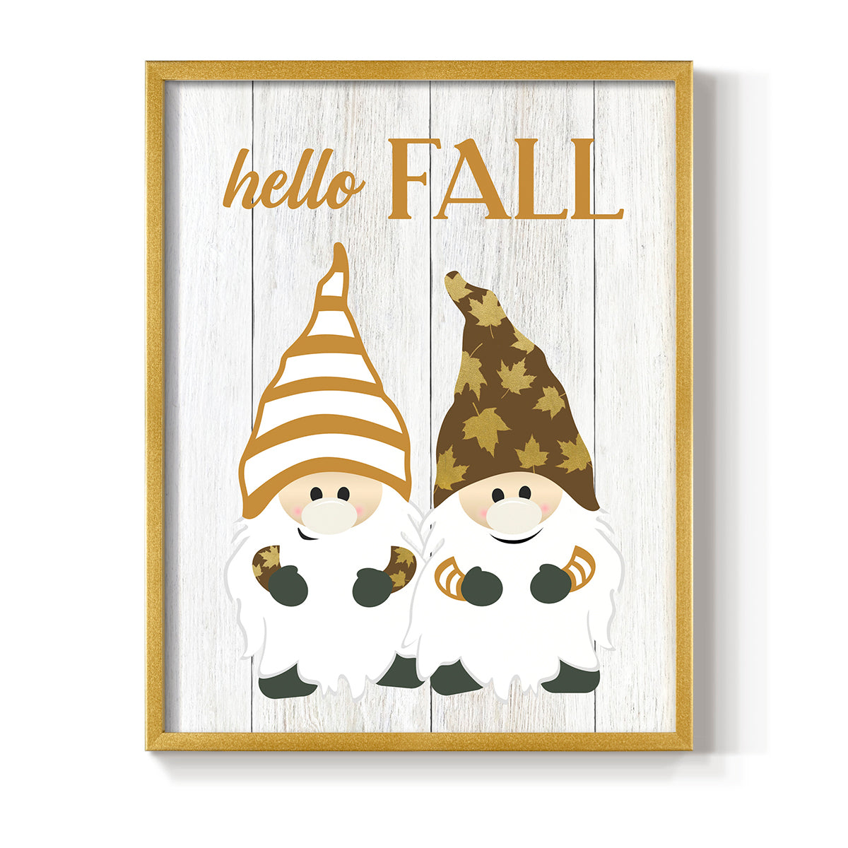 Harvest Gnomes - Restickable Framed Art Print