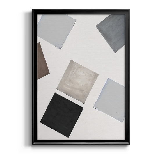 Block Encounter Revisit I - Modern Framed Canvas Print