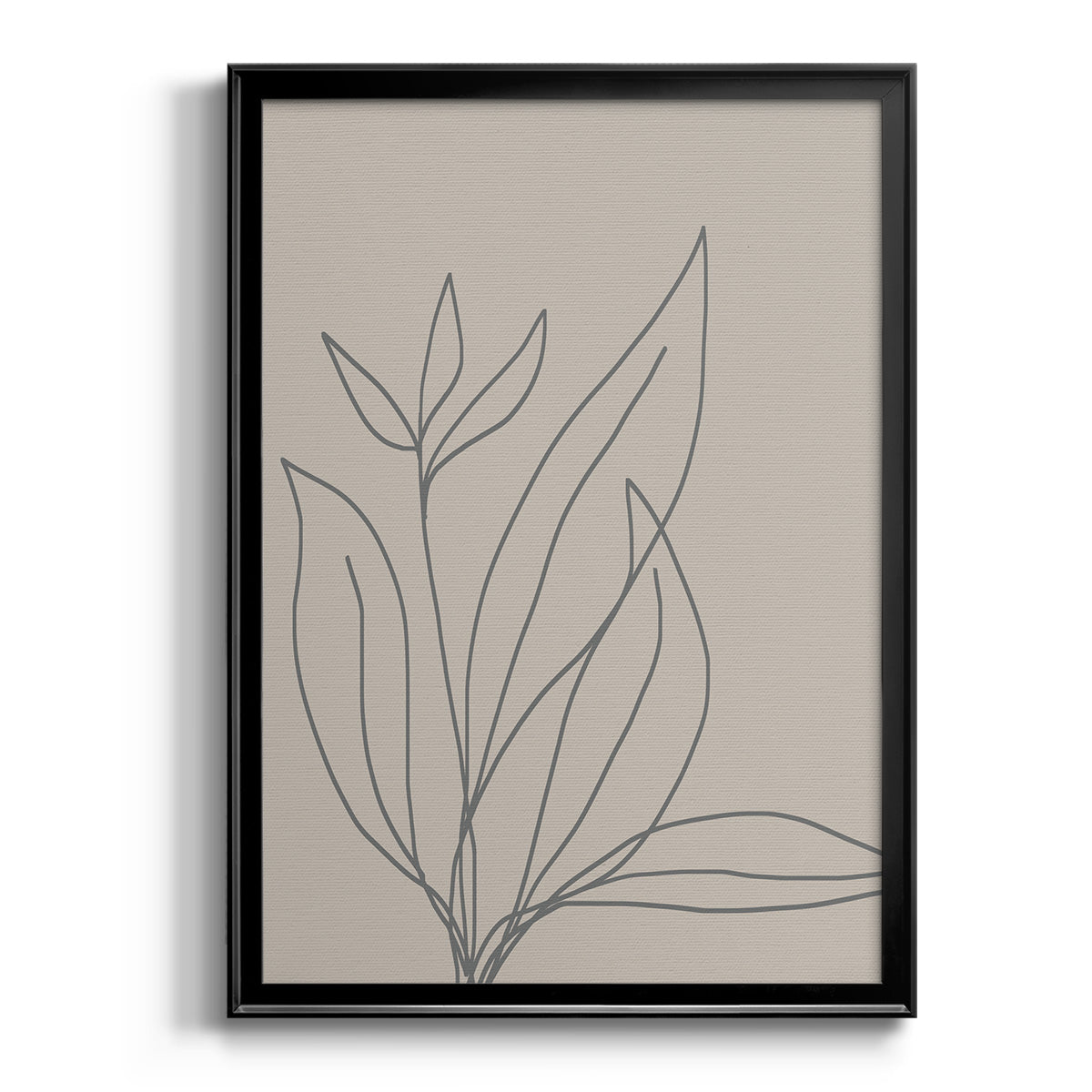 Neutral Lines I - Modern Framed Canvas Print