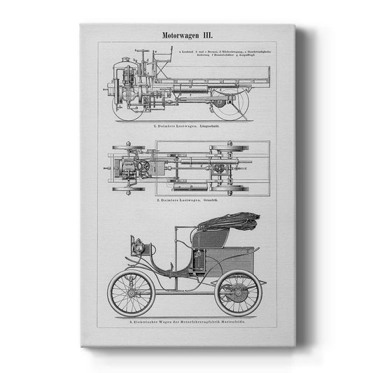 Industrial Motorcar - Canvas Art Print