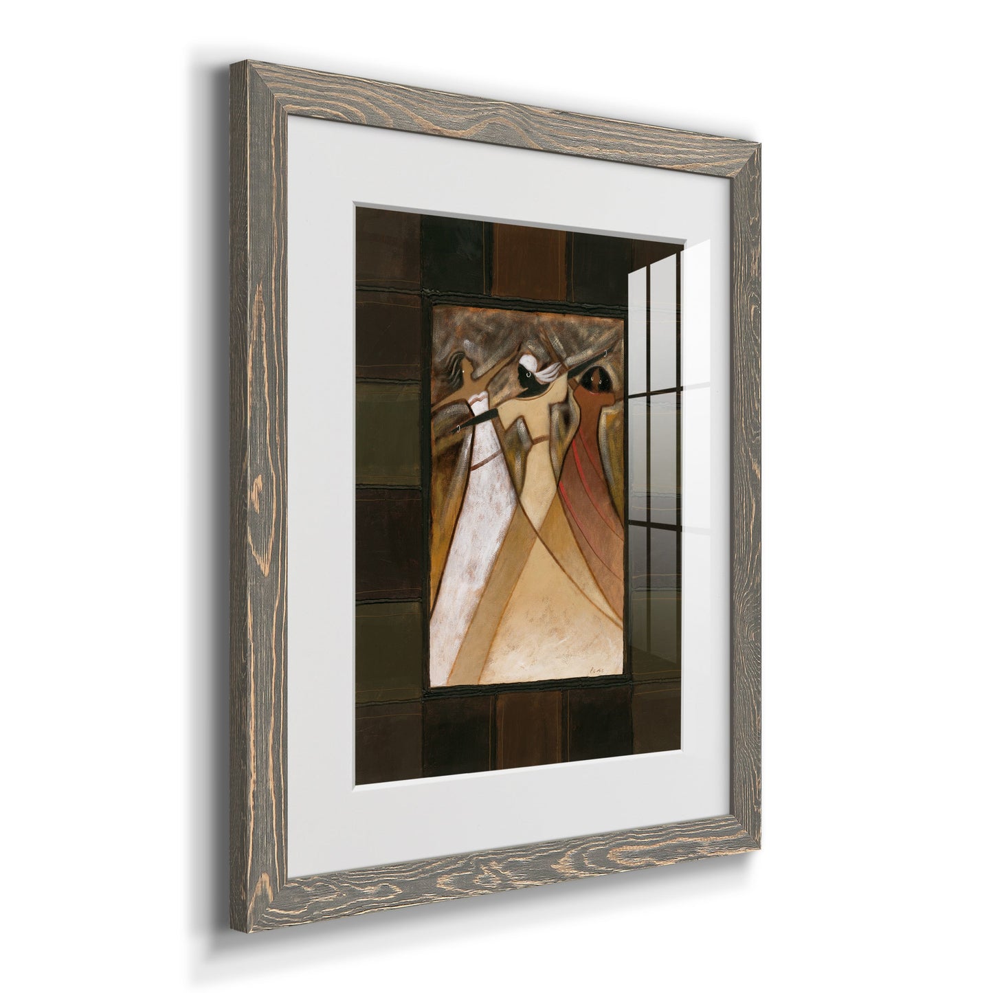 Divine Grace I - Barnwood Framed Art Print
