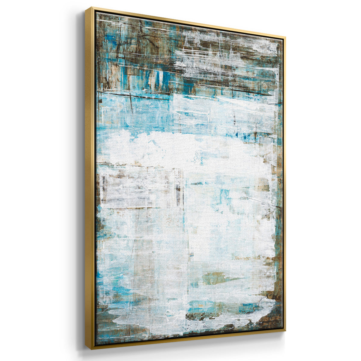 Beach Glass - Floater Framed Canvas Print