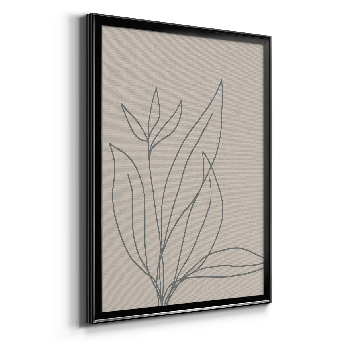 Neutral Lines I - Modern Framed Canvas Print