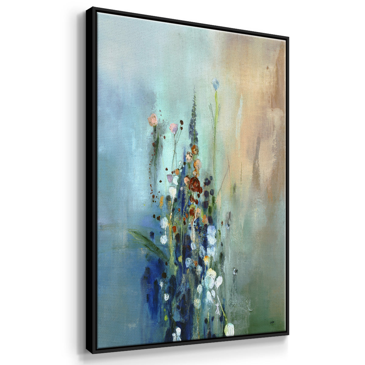Current Air I - Floater Framed Canvas Print