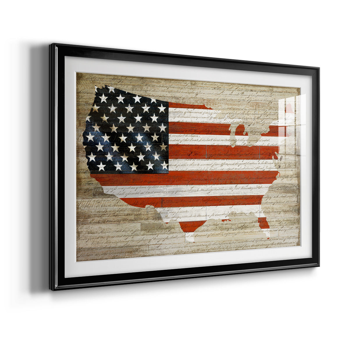 American Flag - Modern Framed Art Print