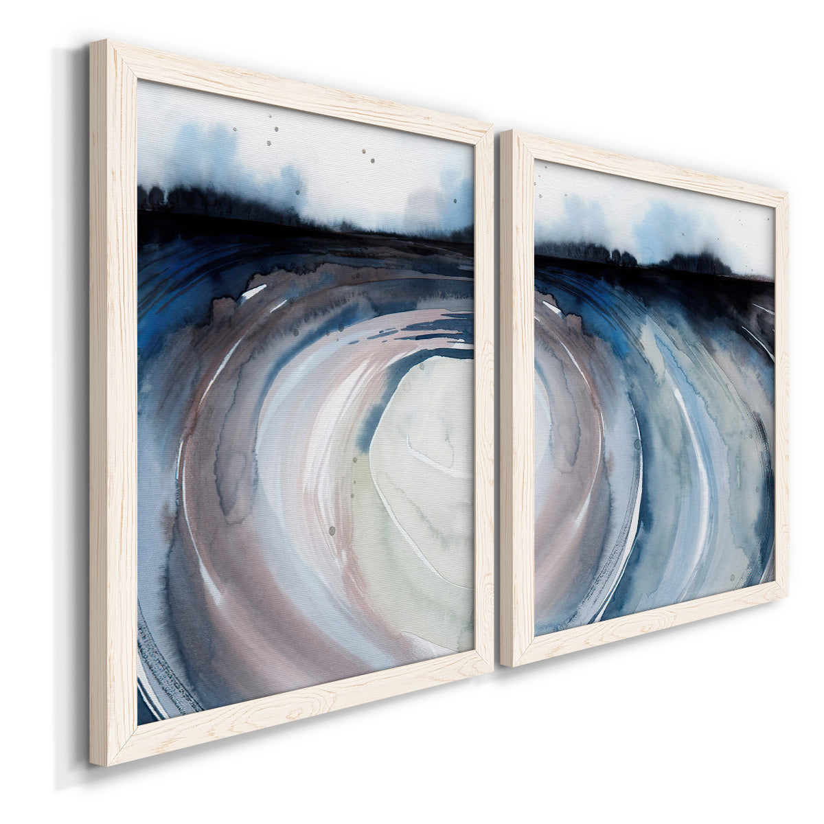 Geode Valley I - Barnwood Framed Canvas Set