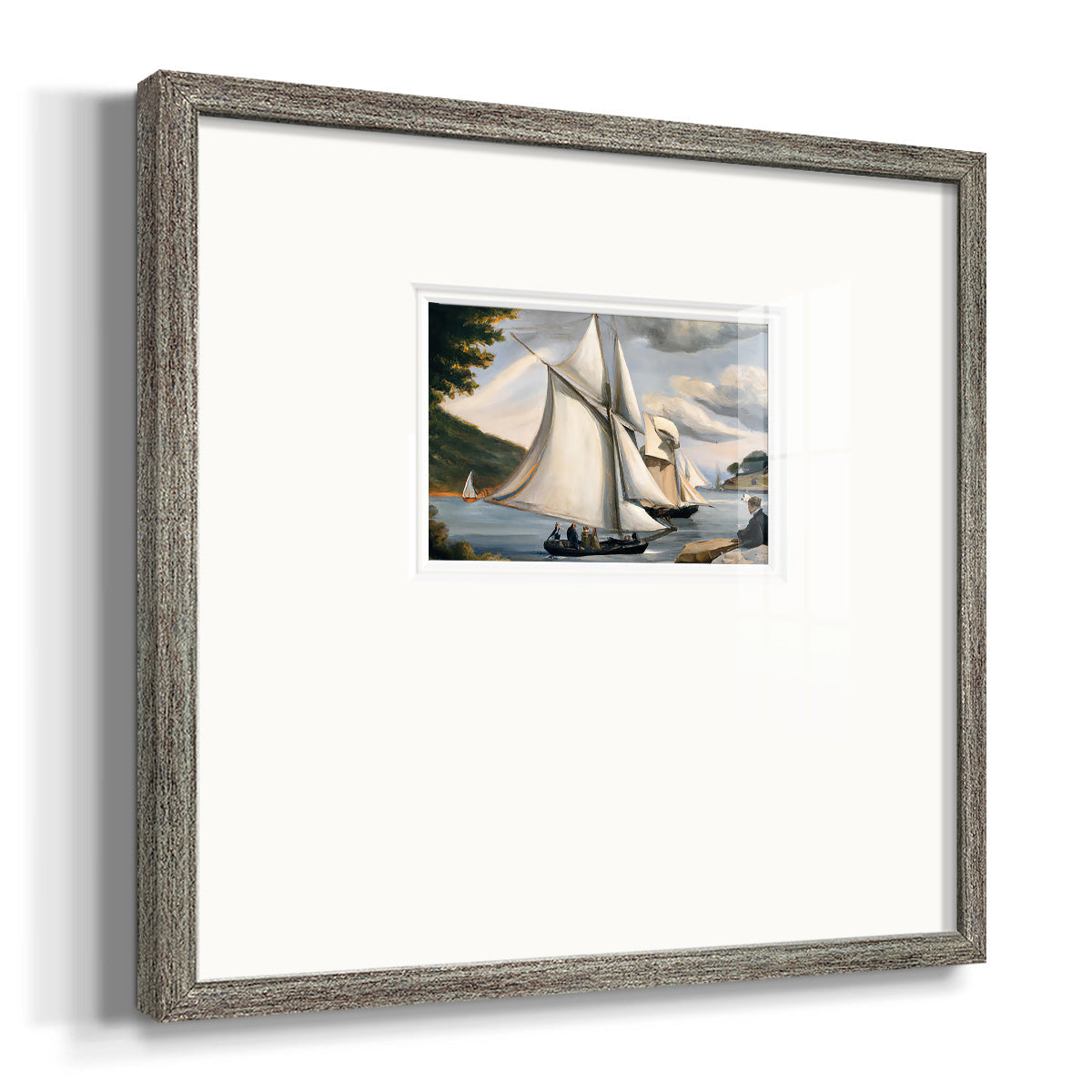 SaRiver Sail - Double Matboard Framed Print