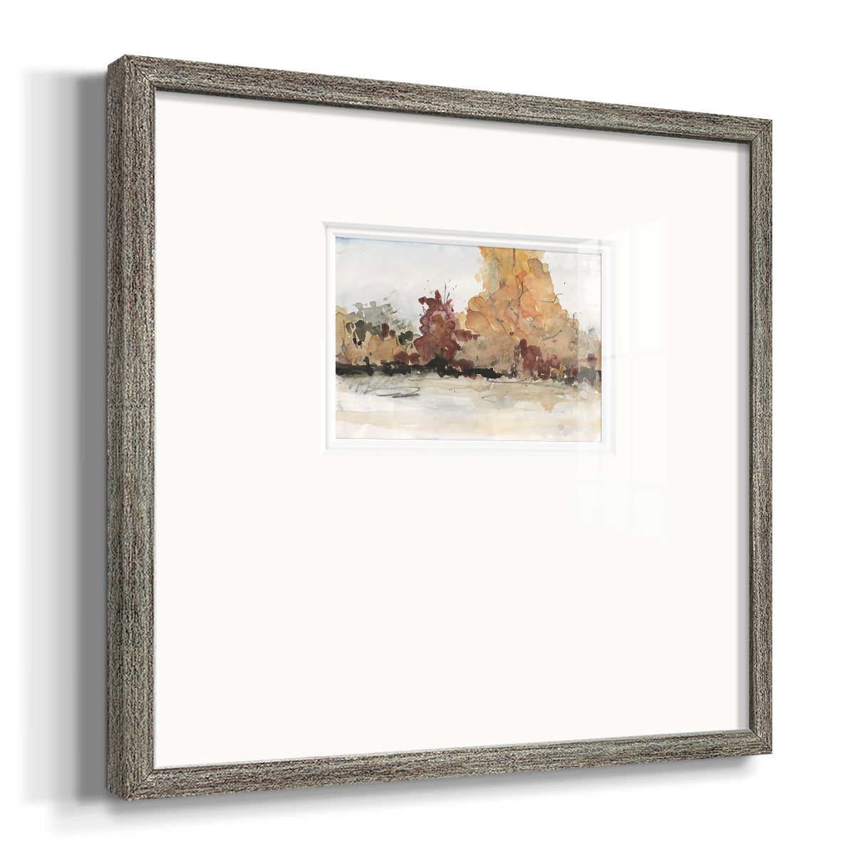 The Autumn View II - Double Matboard Framed Print