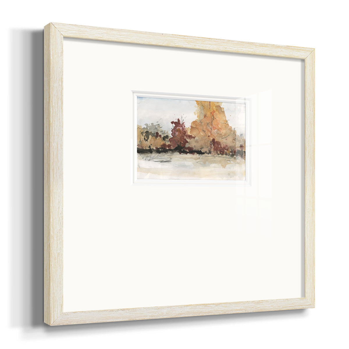 The Autumn View II - Double Matboard Framed Print