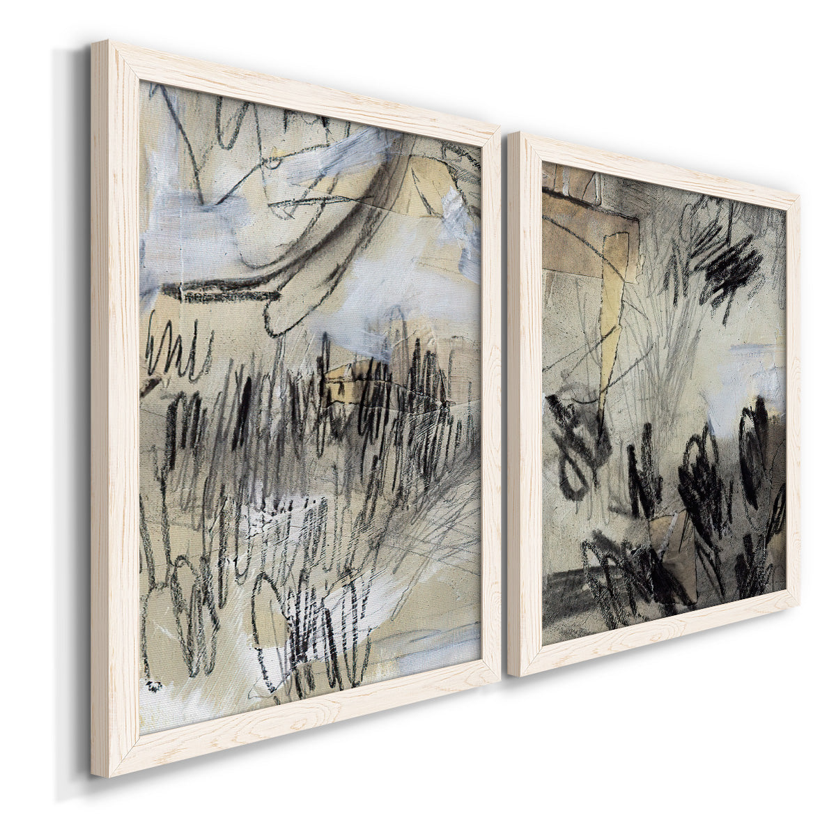 Masked Notes III - Barnwood Framed Canvas Set