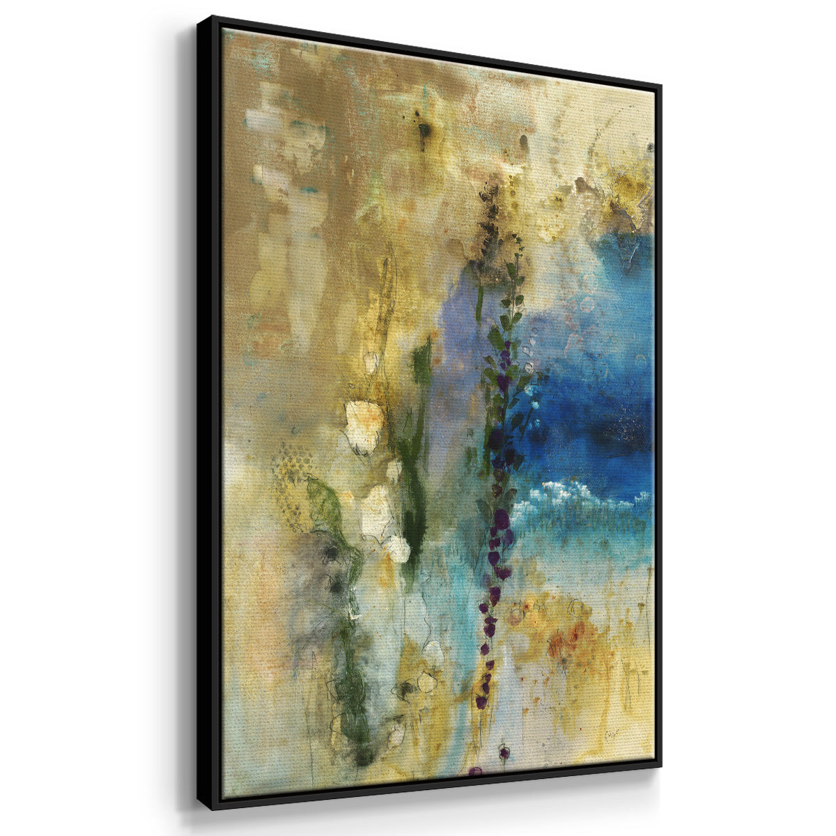 Immerge II - Floater Framed Canvas Print