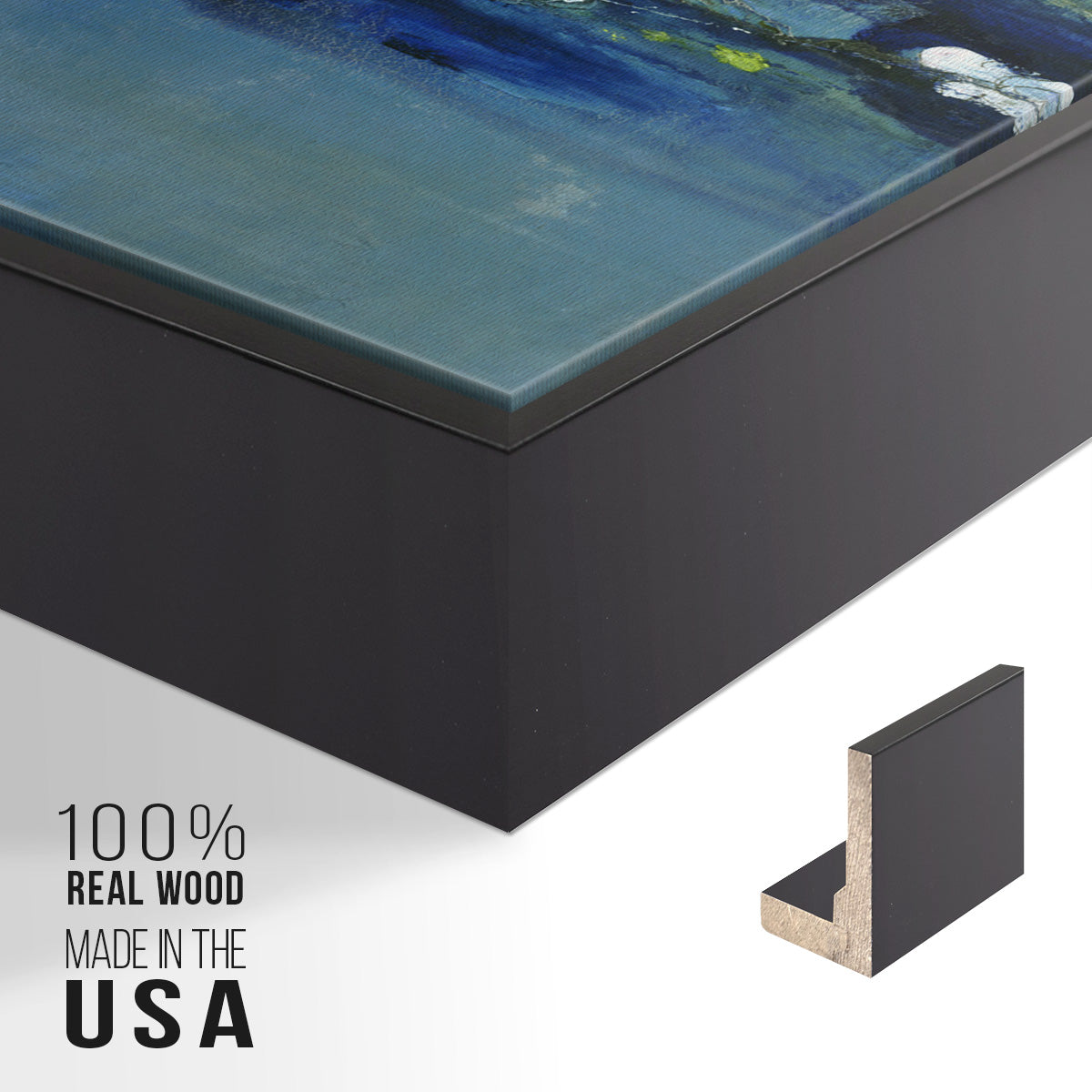 Current Air I - Floater Framed Canvas Print