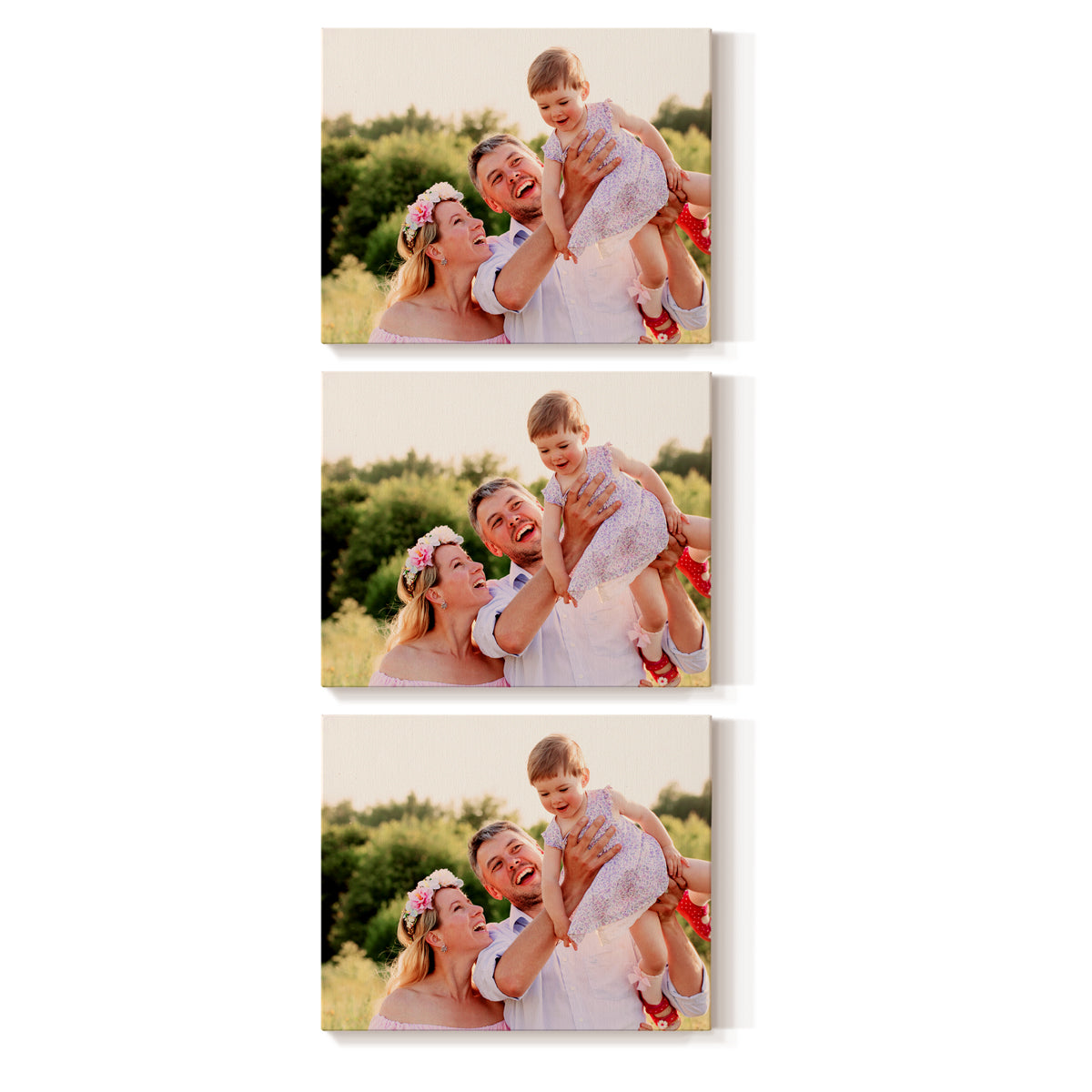 Set of 3 Restickable Custom Framed Photos - 14" x 11"