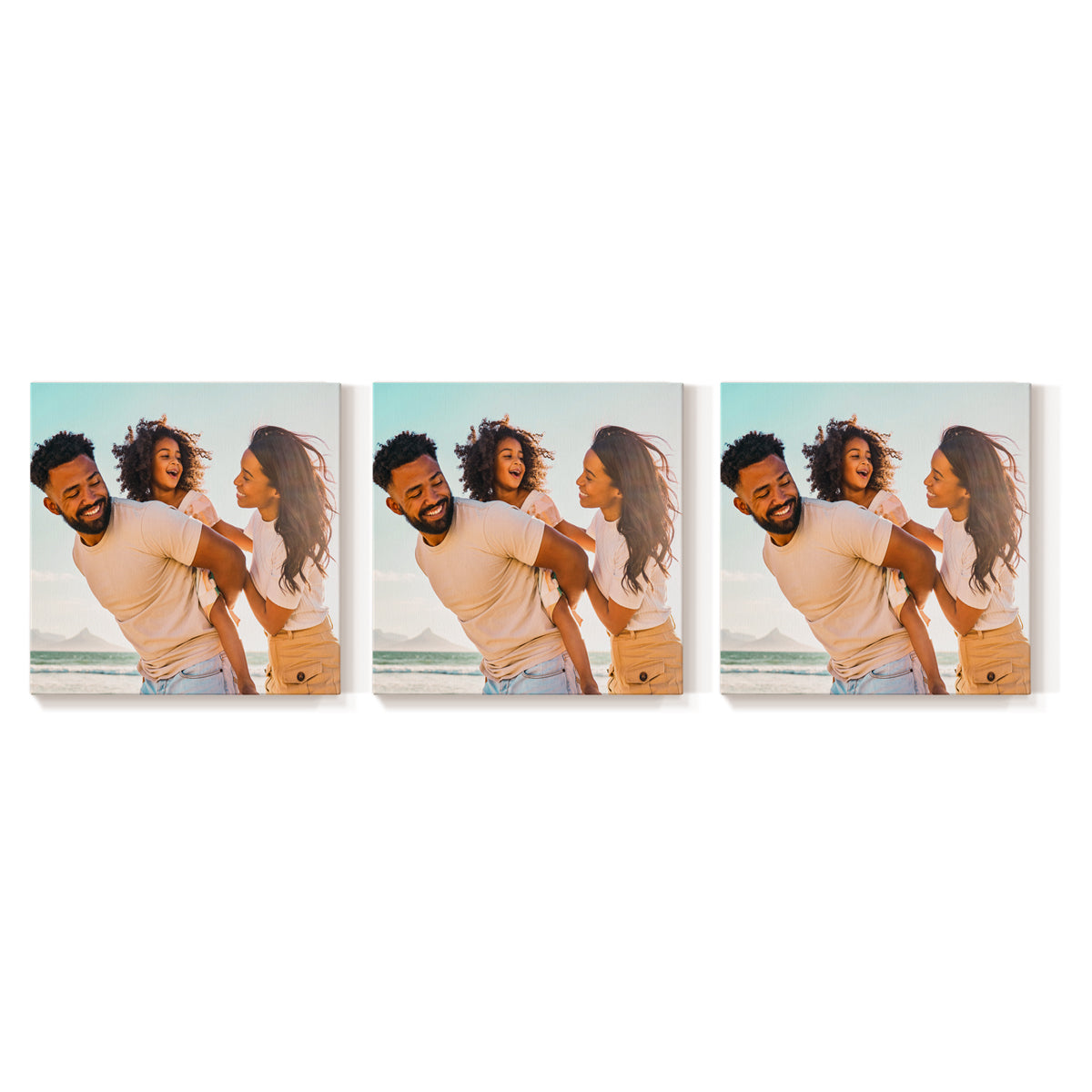 Set of 3 Restickable Custom Framed Photos - 12" x 12"