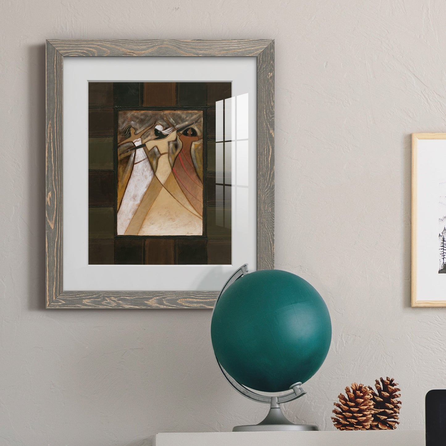 Divine Grace I - Barnwood Framed Art Print