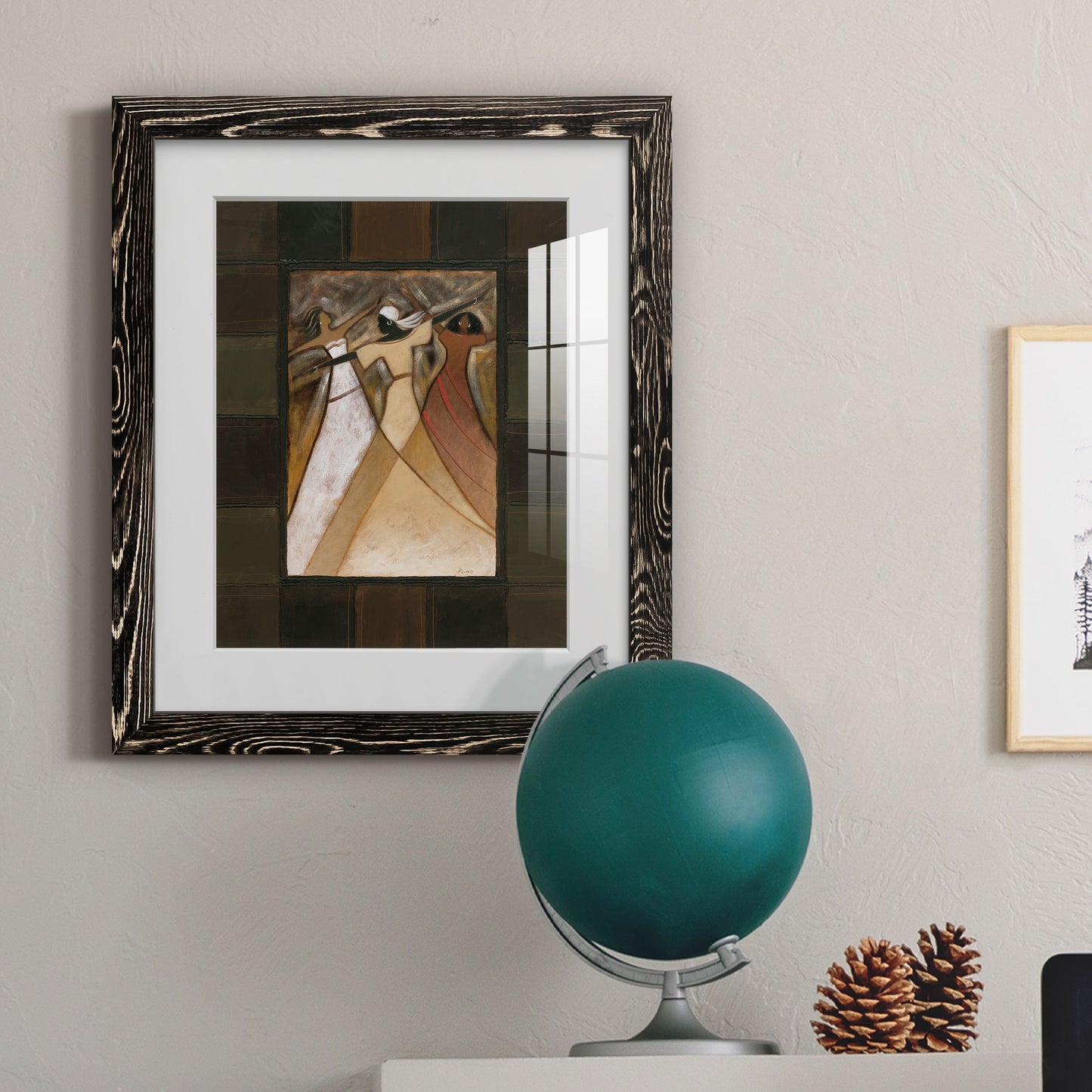 Divine Grace I - Barnwood Framed Art Print