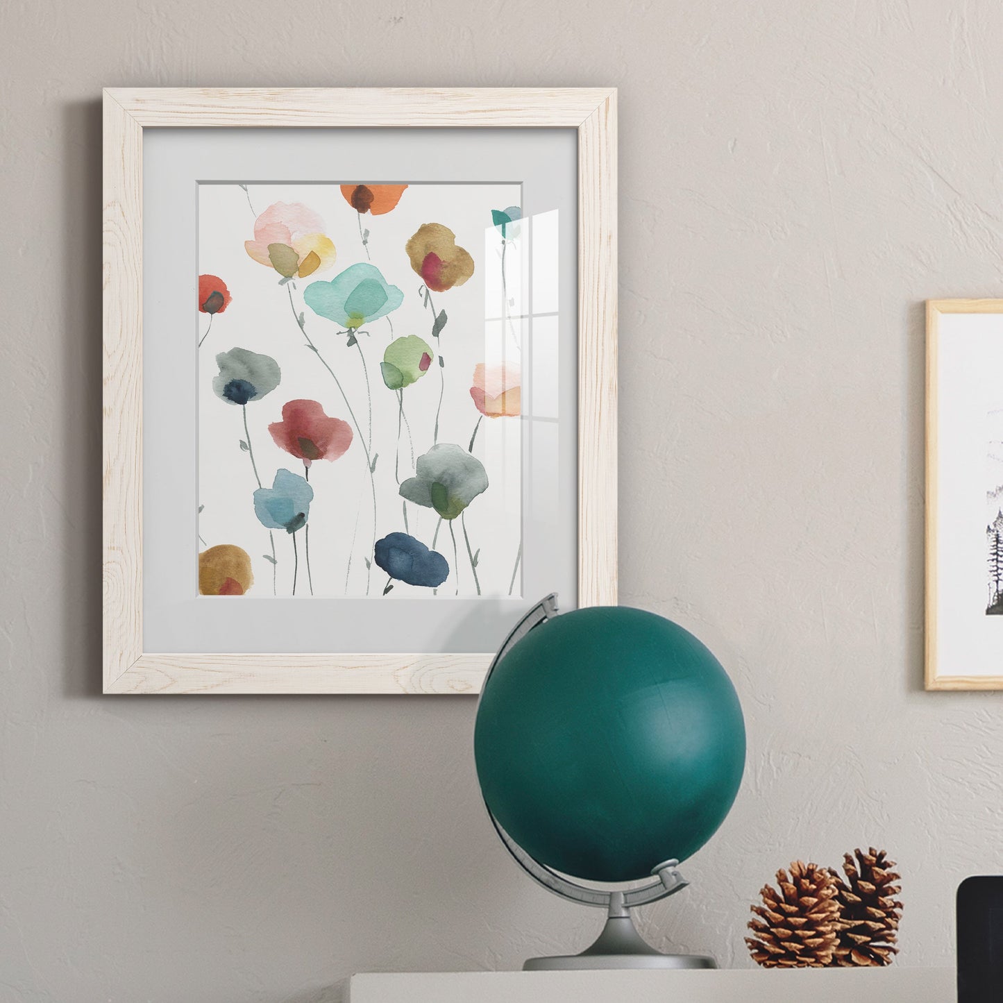 Lollipop Garden I - Barnwood Framed Art Print